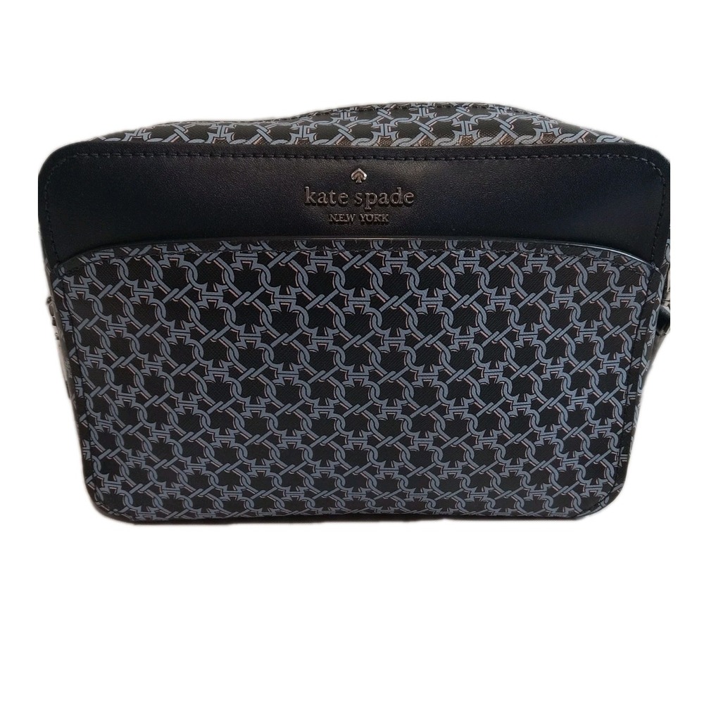 Kate Spade New York Spade Link Camera Bag Navy Blue Crossbody WKR00066